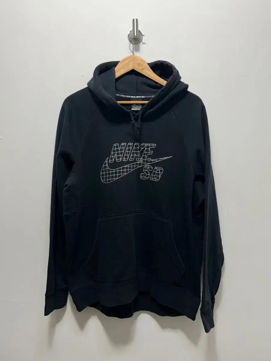 남성 나이키 자수 SB 후드티 블랙 XL
