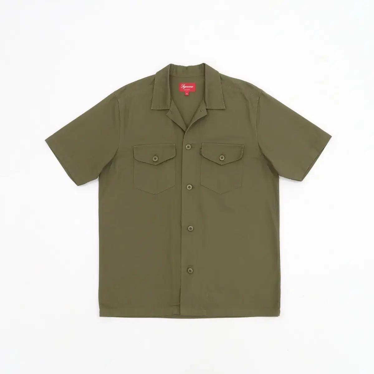[M]13ss 슈프림 military nam 카키셔츠