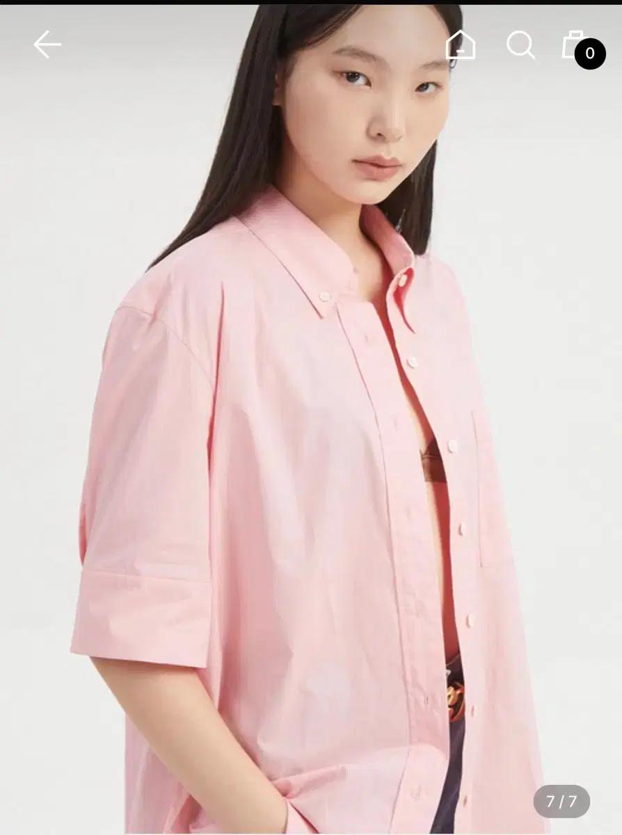 럭키슈에뜨 Embroidery Point Cotton Shirt 24ss