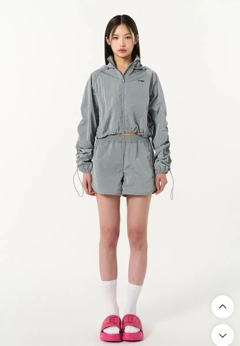 널디 바람막이 상하의 세트 실버 S 사이즈