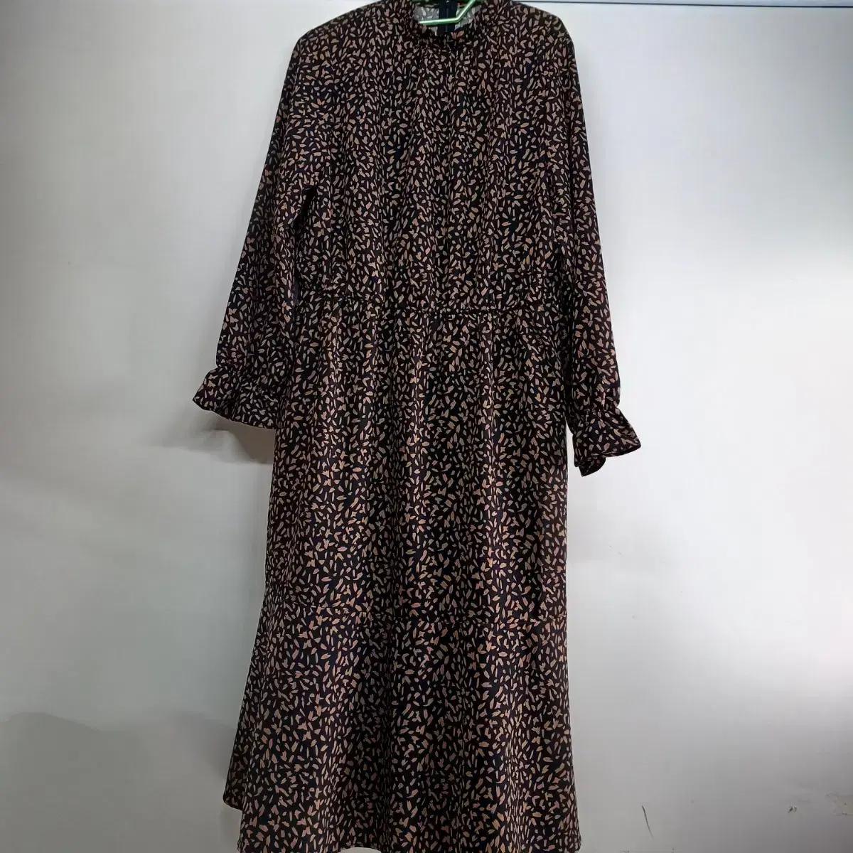 잔꽃무늬 롱 원피스 긴팔 100사이즈 봄가을 58399