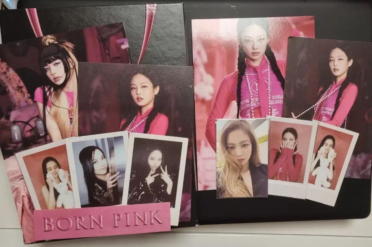 블랙핑크 본핑크 앨범 제니 지수 리사 엽서 포카 스티커 폴라로이드