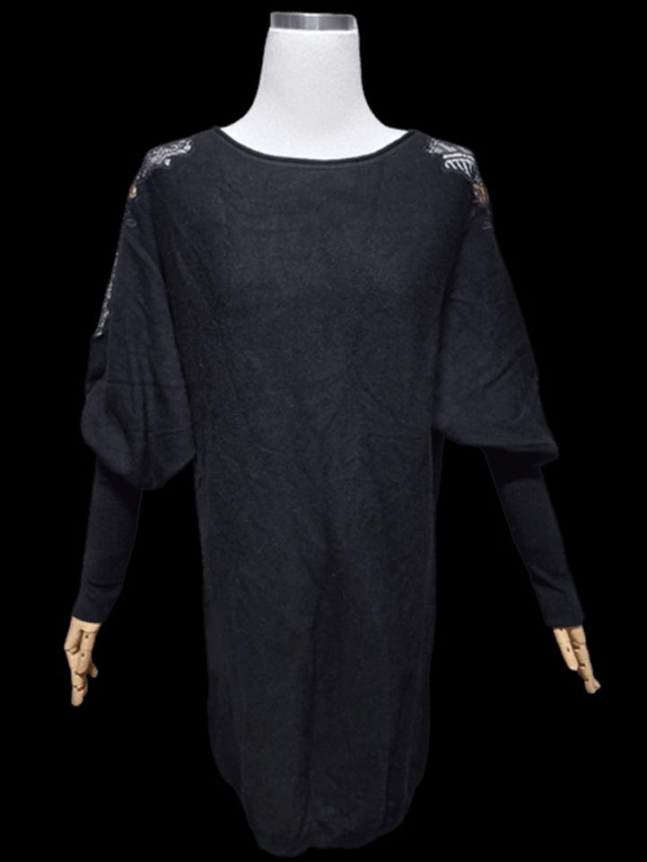 제시뉴욕 정품 여자 춘추 시스루 여성 나그랑 오버핏니트긴팔원피스84-90