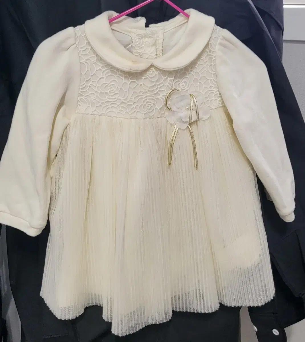 봄 가을 원피스 파코라반베이비 7호 100사이즈