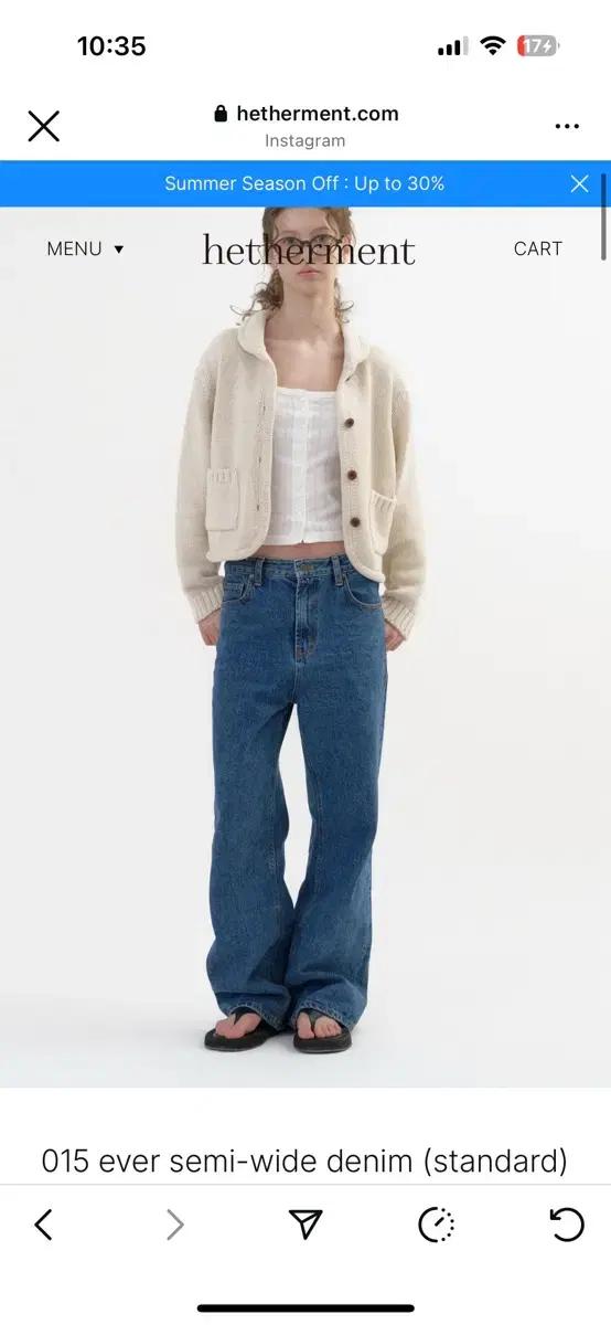 헤더먼트 015 ever semi-wide denim (standard)