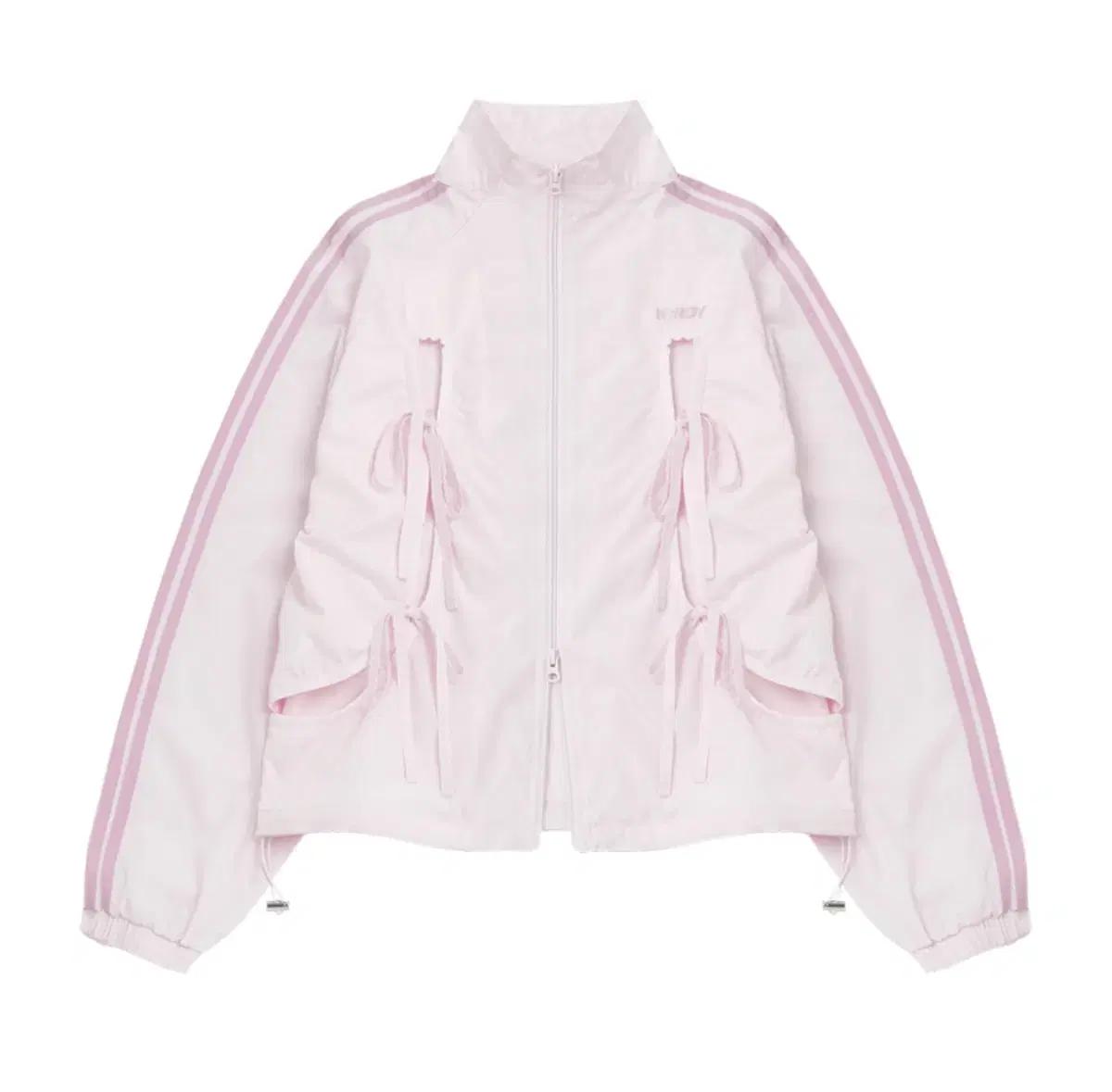 널디 우먼스 리본 타이 윈드브레이커