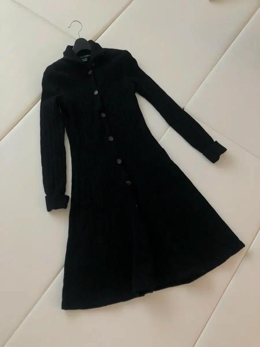 폴로 랄프로렌 햅번 케이블 플레어 니트 롱 원피스 하객룩 결혼식올드머니룩