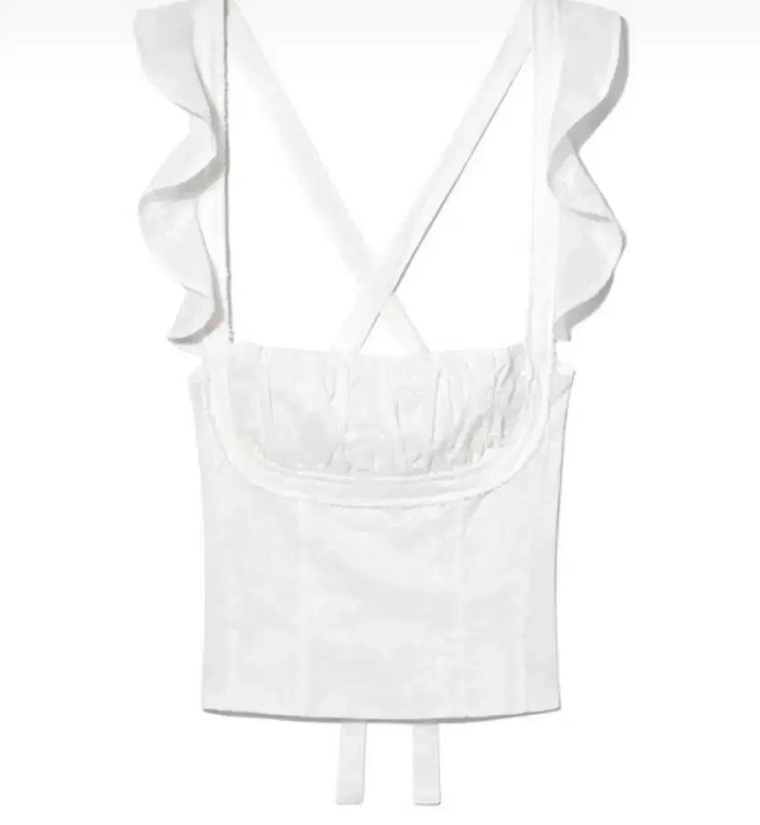 글로니 RODEO RUFFLE TOP (WHITE) 로데오 러플탑 새상품