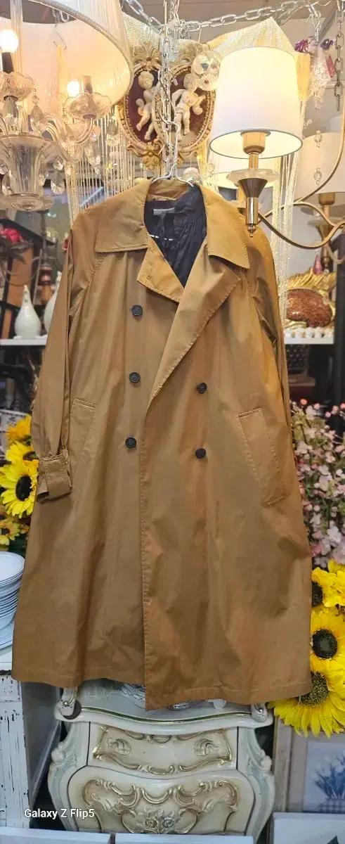 DEWL(듀엘)베이지색 롱 트렌치 코트