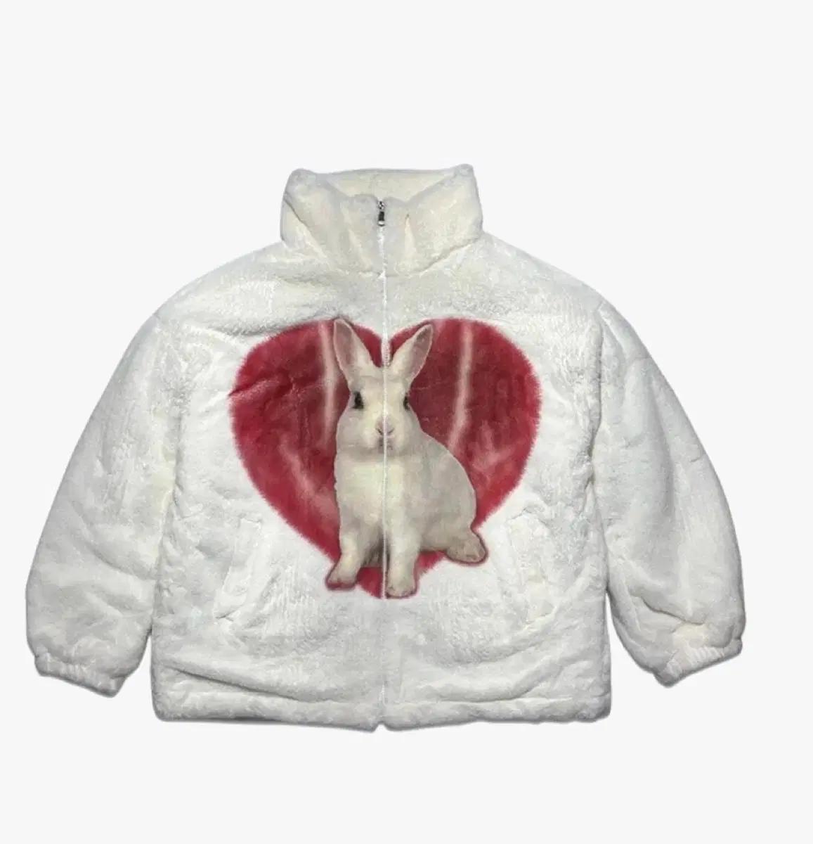 (구매) Rabbit Heart Fur Jacket