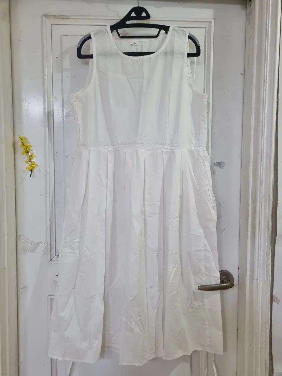 레이어드 여름.  면. 롱원피스. 새상품   가슴49.  66사이즈