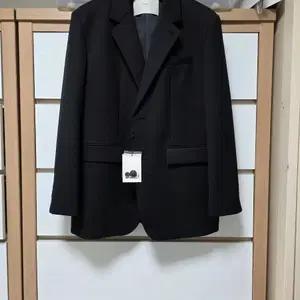 던스트 UNISEX 2 BUTTON WOOL BLAZER - BLACK