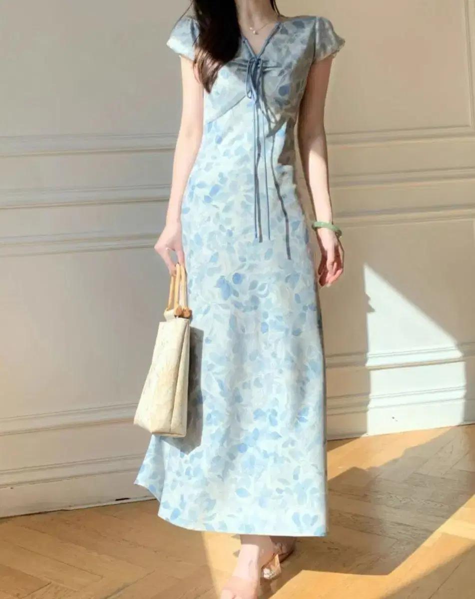 로맨틱 플라워 롱원피스-L