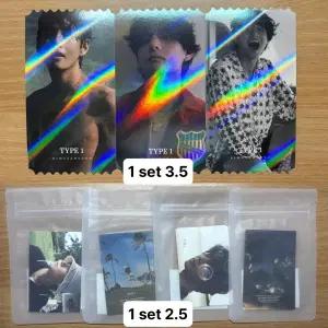 방탄 뷔 전시회 티켓 카드스티커 특전 type1 bts v