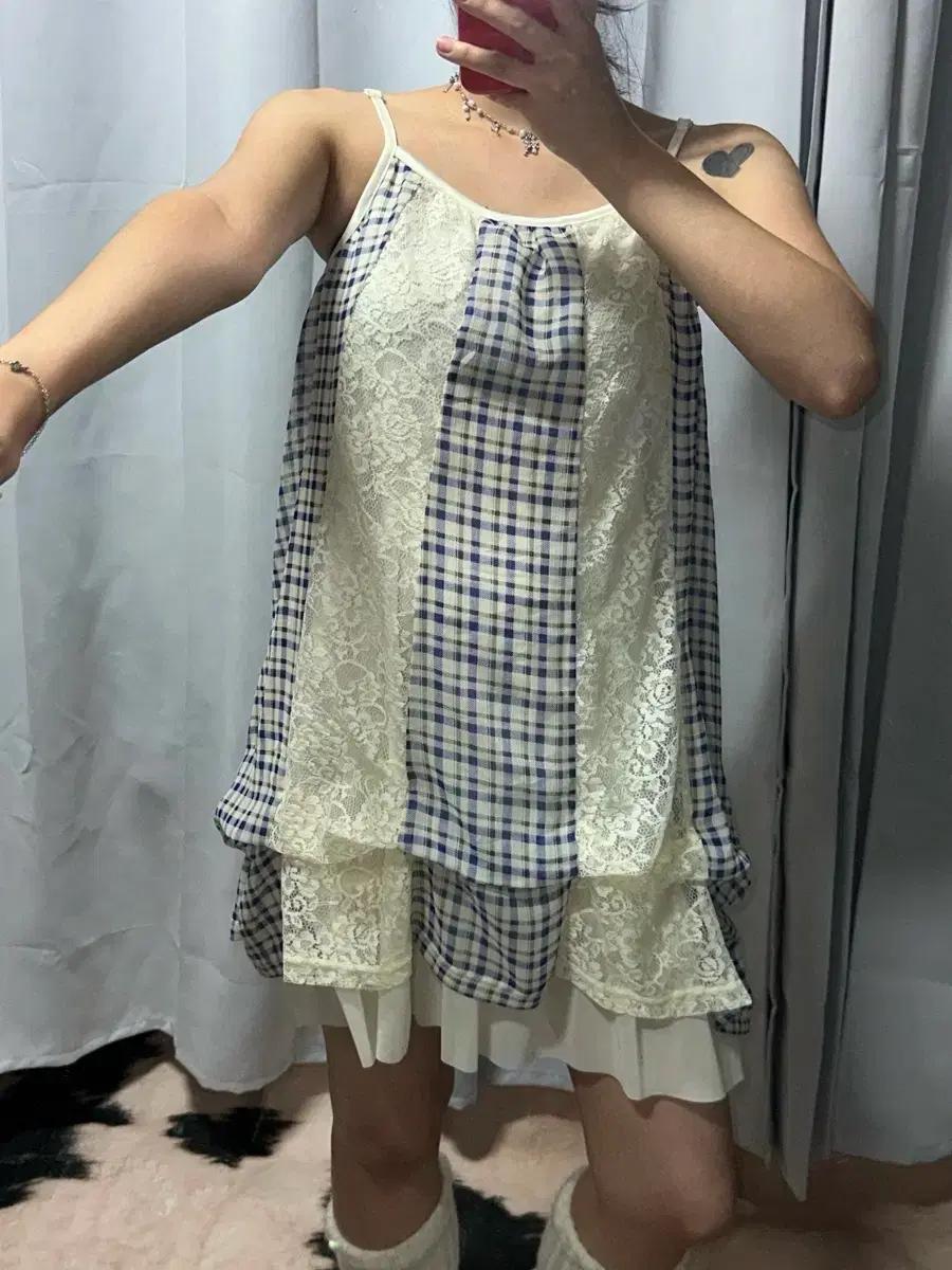 빈티지 패치 캉캉 원피스 볼레로 코디세트