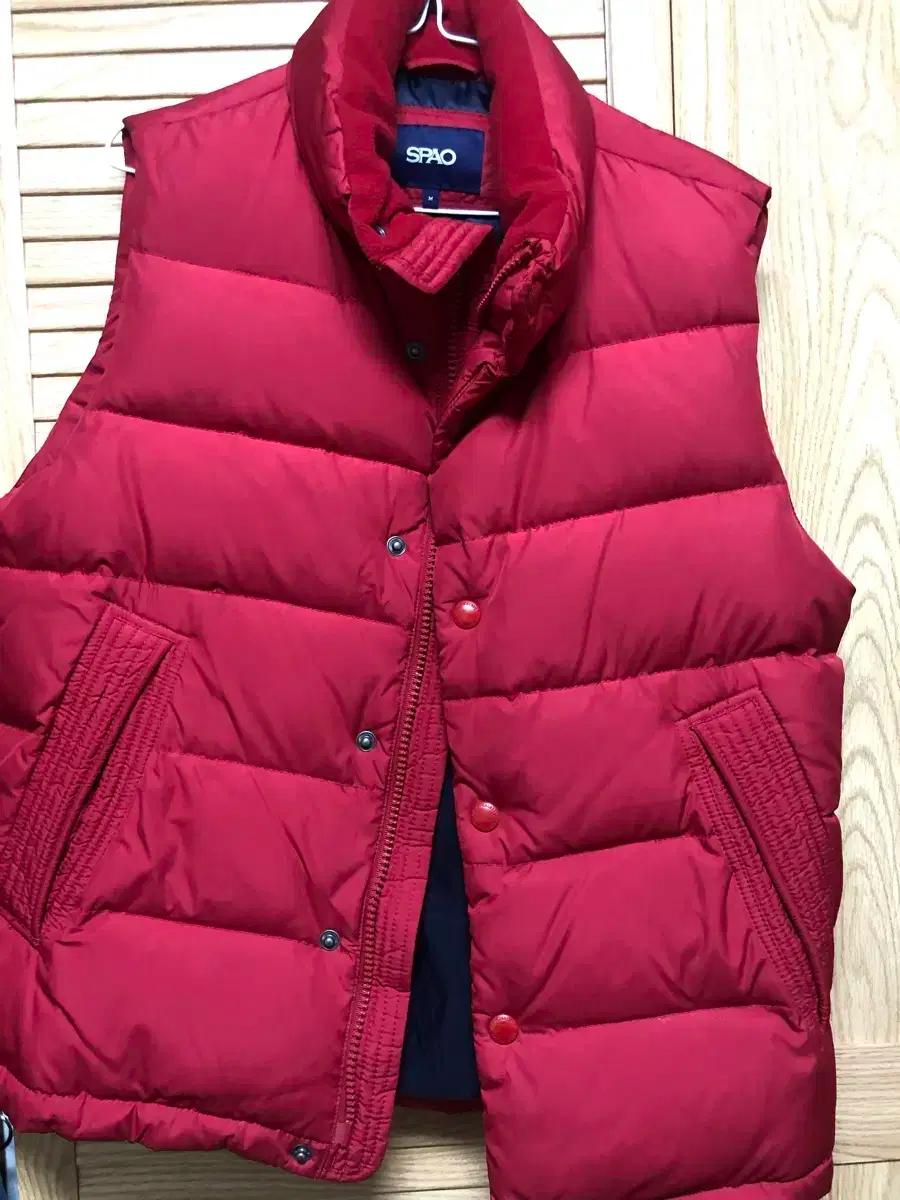 스파오 남성 오리털 패딩베스트 M사이즈