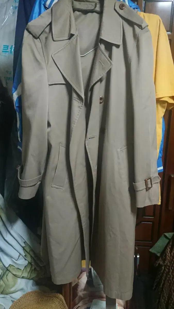런던포그 베이지색 롱 트렌치 코트