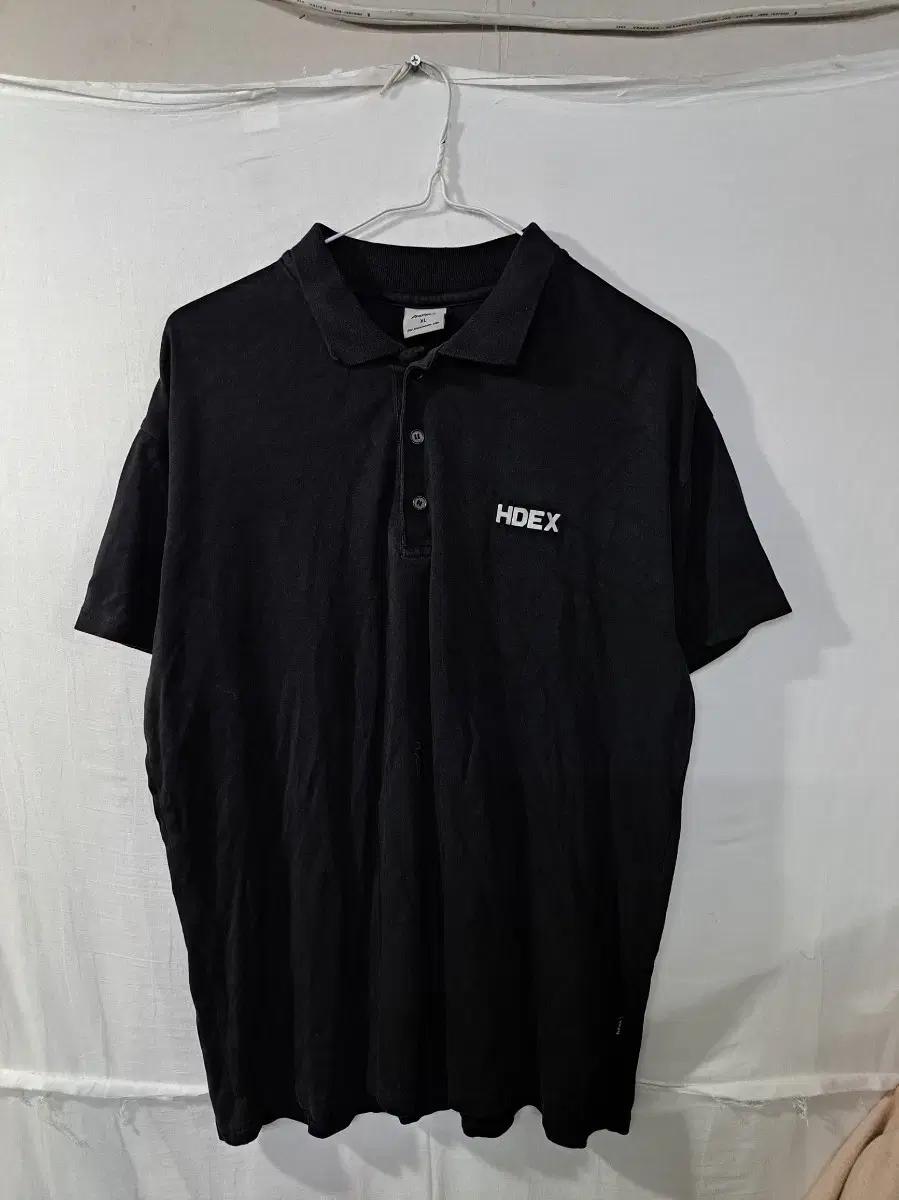 {만원빈티지}(XL) HDEX 블랙 반팔 폴로티셔츠