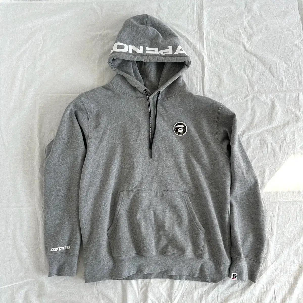 베이프 AAPE 에이프 후드티 그레이 (백화점택/XXL)