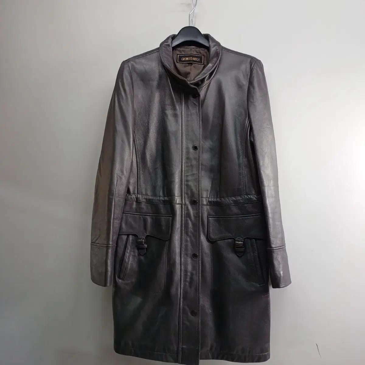 조르쥬 레쉬 가죽 롱 코트90사이즈가을겨울58550