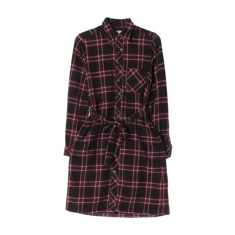 엔지니어드가먼츠 체크 셔츠 원피스