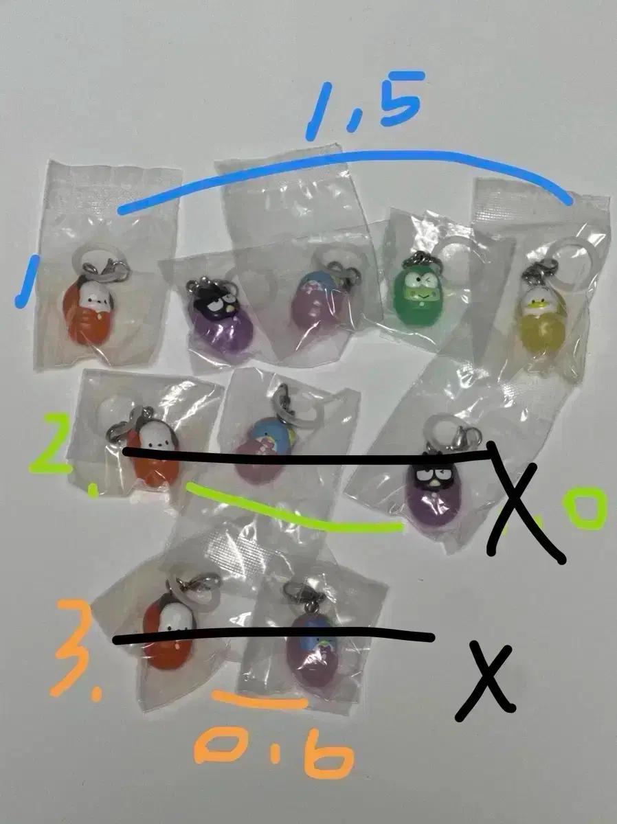 산리오 침낭 솔로캠프 메지루시 가챠 5종세트