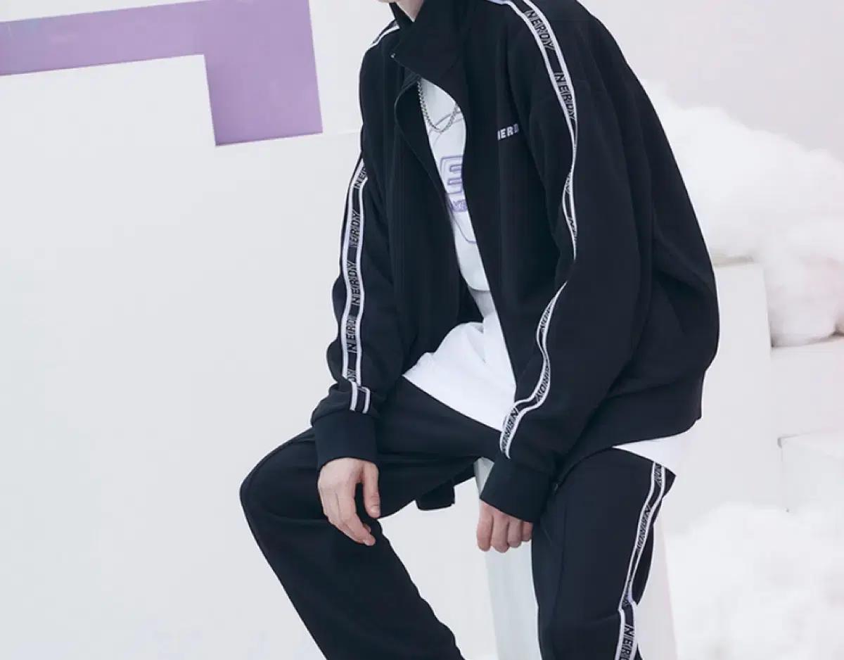 널디 블랙 포켓 트랙 세트