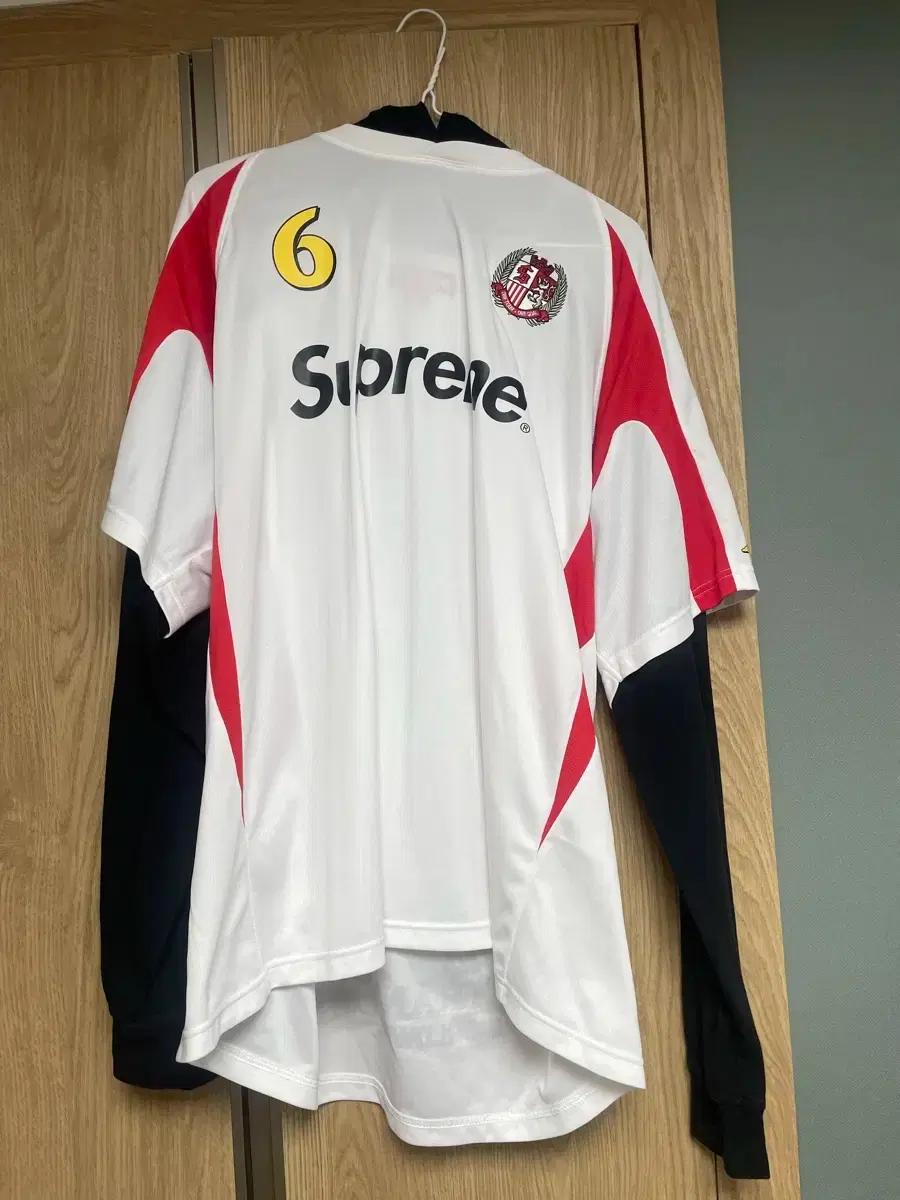 Xl 슈프림 후드 사커 저지 화이트 - 23FW