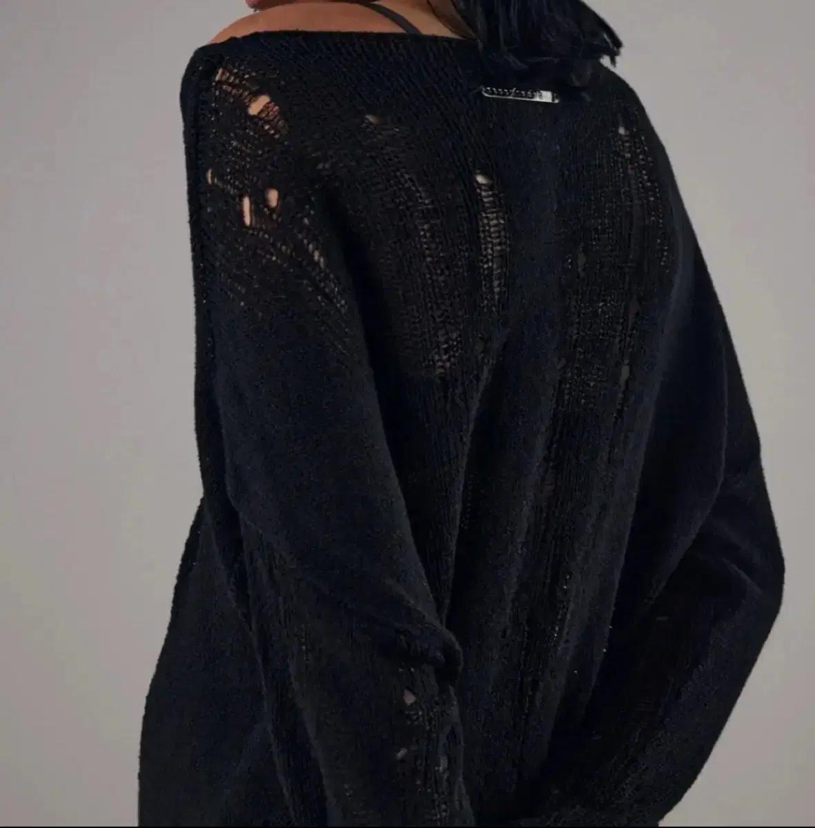 새상품) 트리밍버드 시스루 니트 Brindled See-through