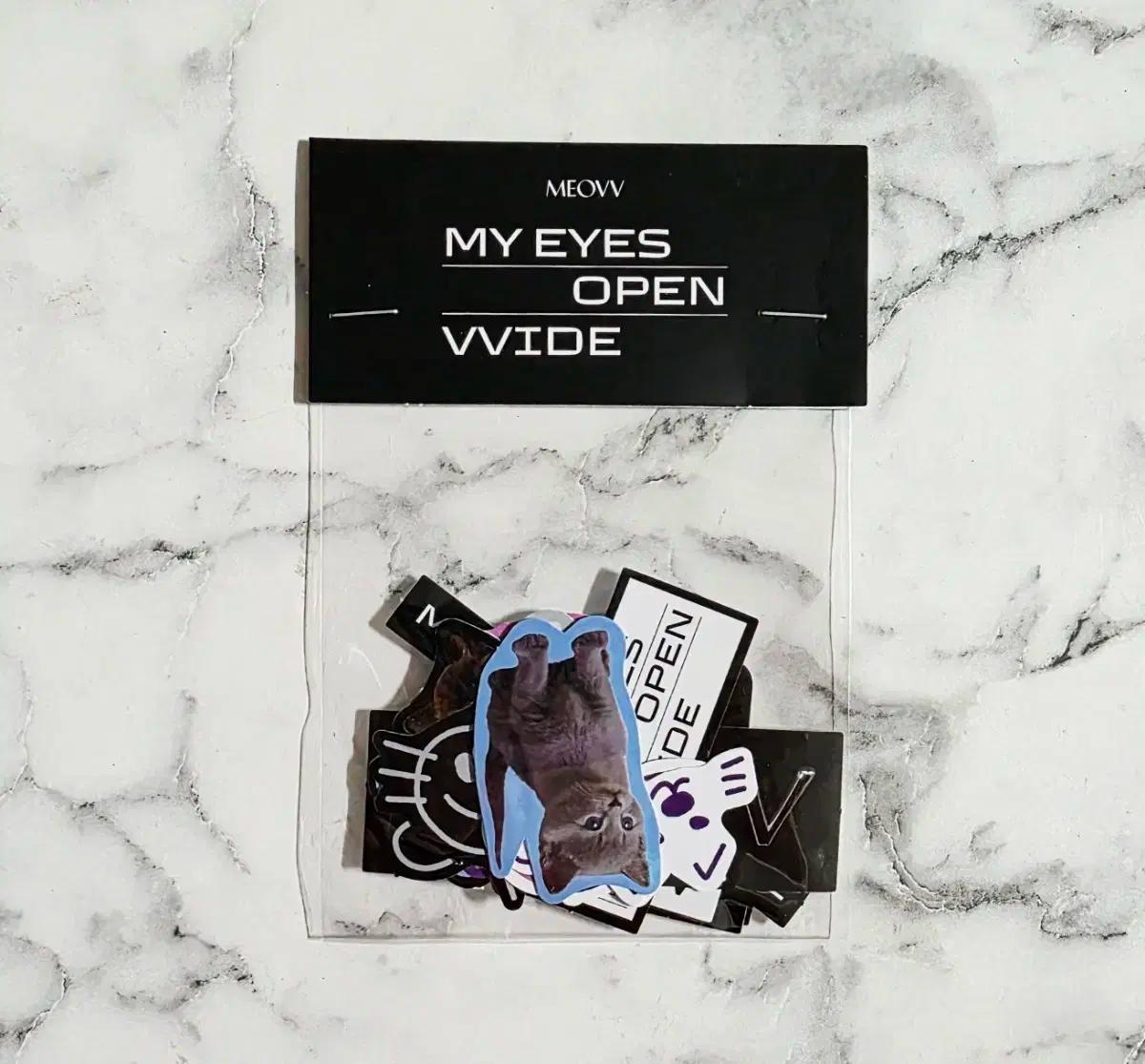 (미개봉) 미야오 MEOVV 고양이 스티커 팩 엠디 MD