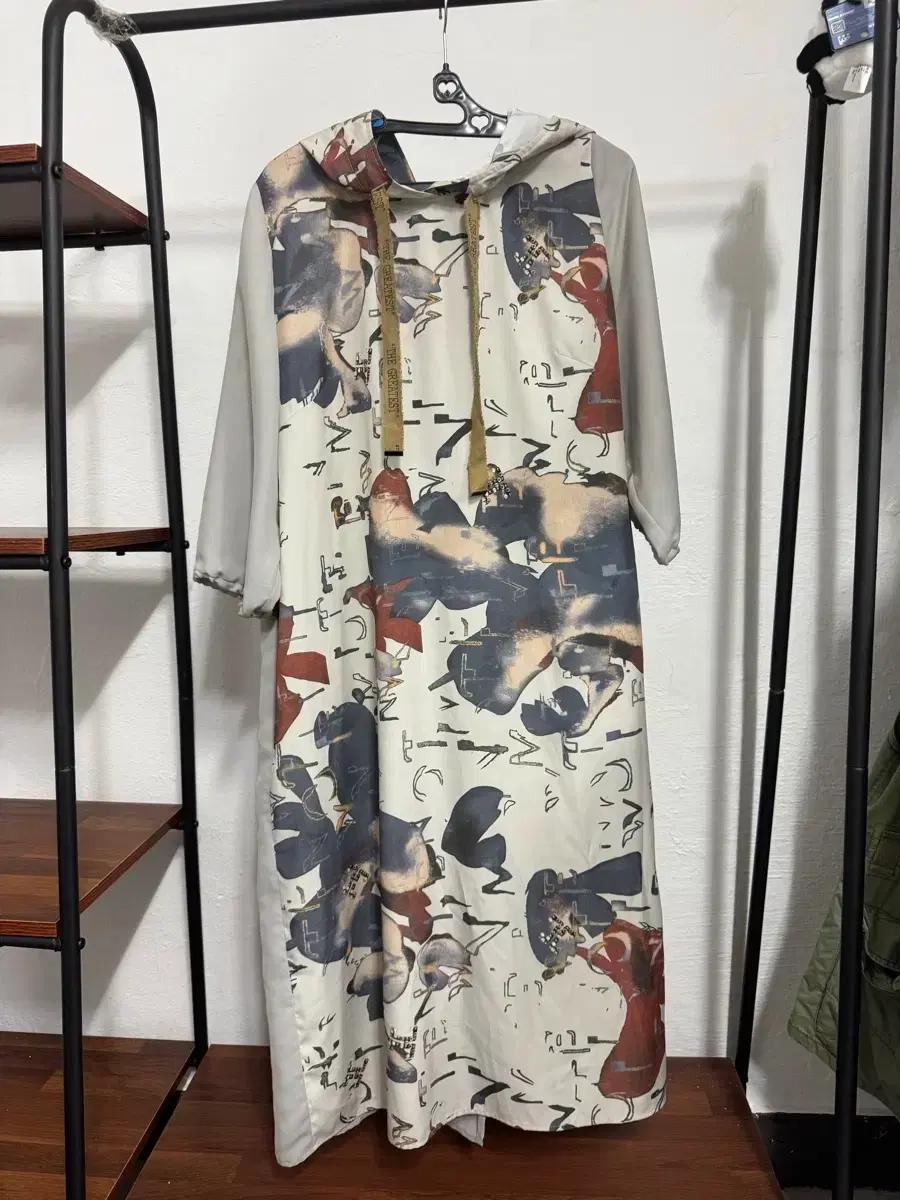 패턴 프린팅 여성 가을원피스