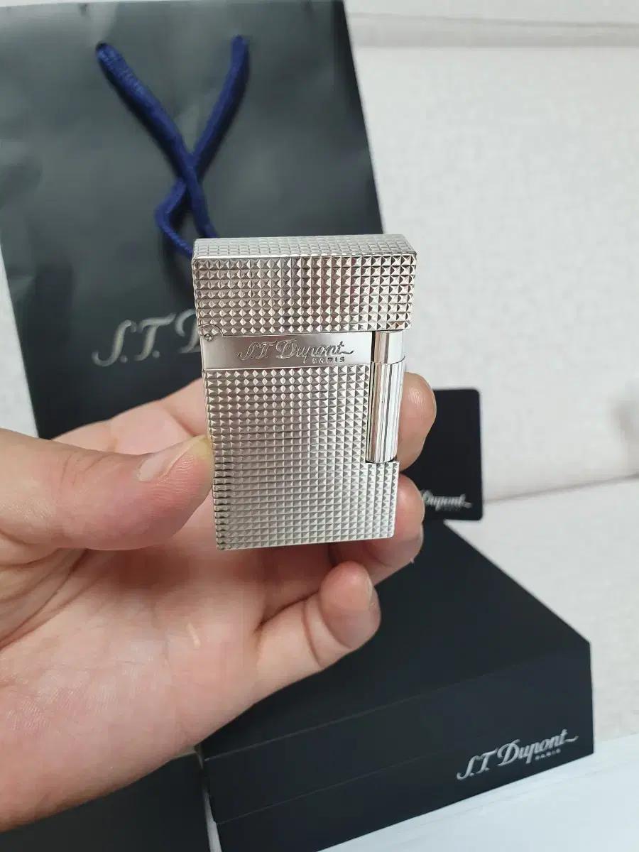 [풀세트] 듀퐁라이터 라인2 "신형" ca16184 실버 듀퐁라이타