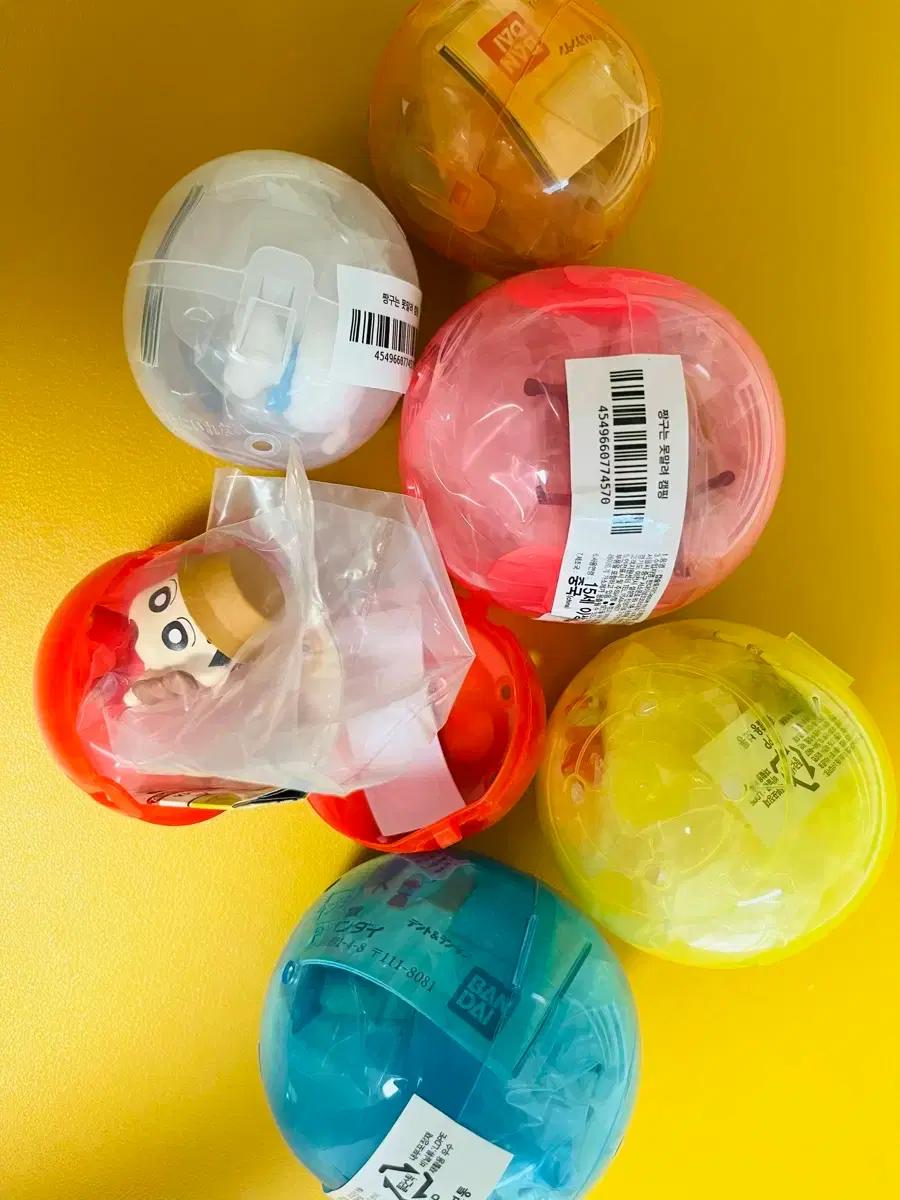 반다이 정품 미개봉 짱구 캠핑 캠프 가챠 캡슐 6종 풀세트 가족 피규어