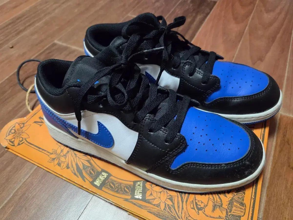 나이키 에어 조던 1 로우 블랙/블루