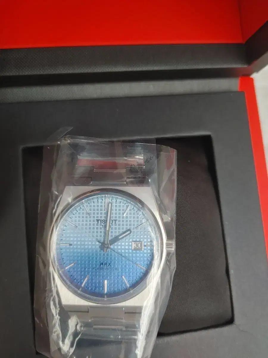 티쏘 PRX 오토매틱 청판 시계 40mm 새제품
