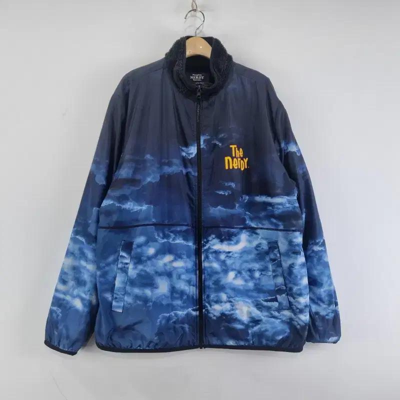 Z6426 남M/THE NERDY 네이비 그래픽 점퍼