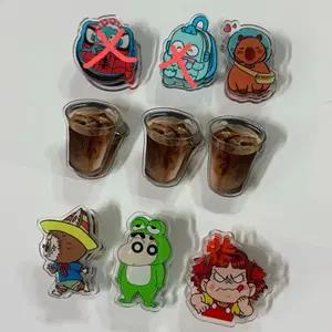 (일괄) 한교동 카피바라 커피 라부부 짱구 페코짱 아크릴 집게 문구용품