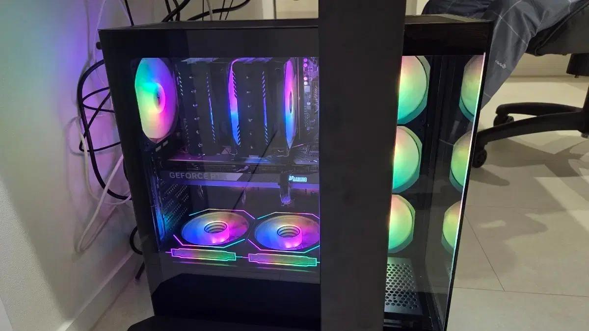 AMD 9800X3D + RTX 5070Ti고성능 게이밍PC/모니터 2대