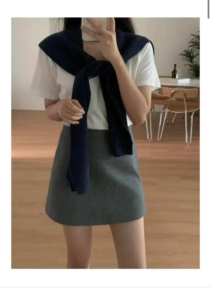 가내스라 울 미니스커트 a라인 치마 (새상품)