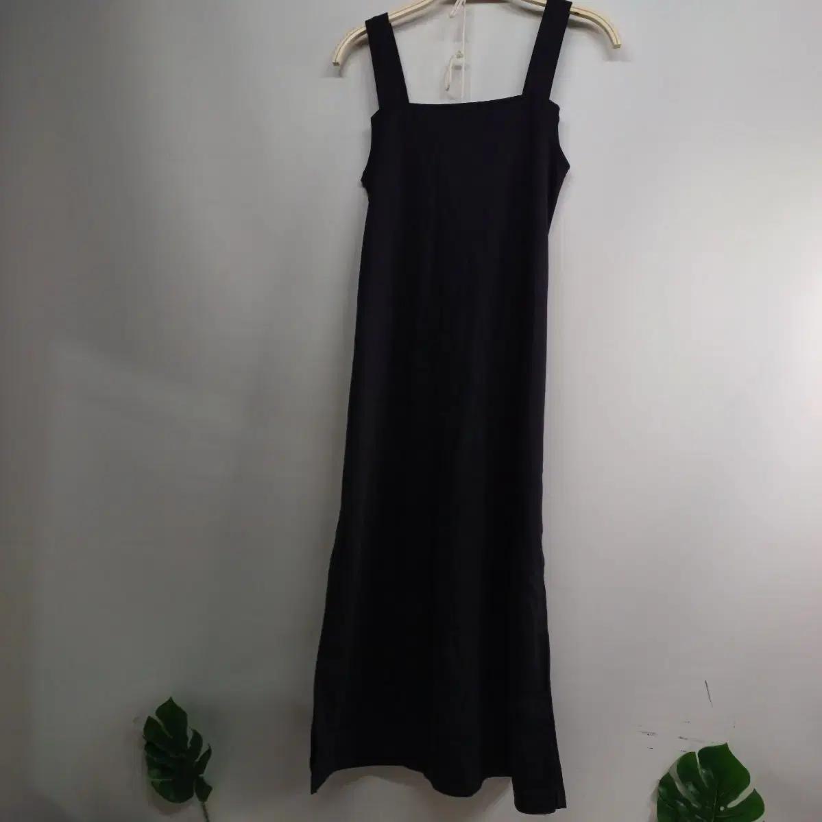 블랙 롱 원피스 끈나시 80사이즈 봄가을 59045