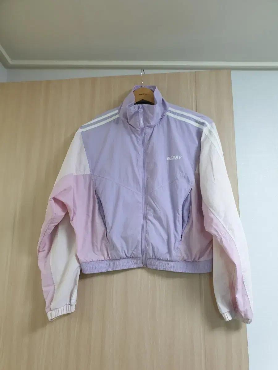 널디 바람막이 크롭 자켓