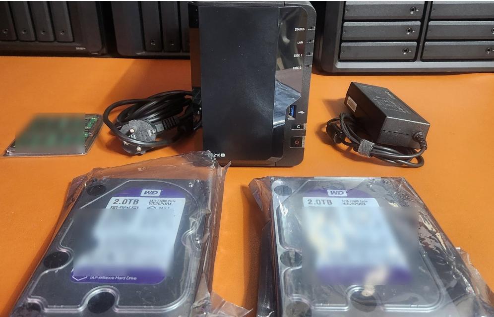 시놀로지DS218+ 정품램 4G + WD 4TB