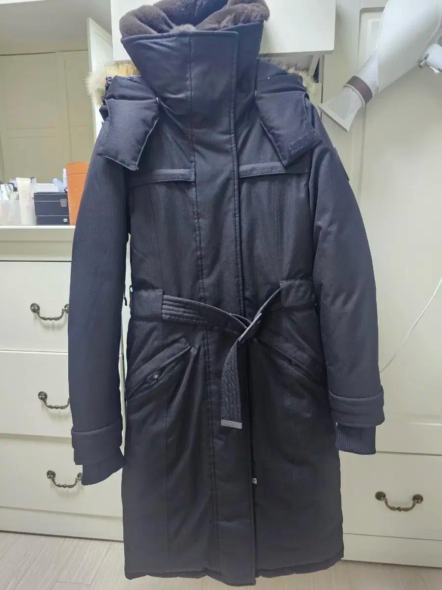 노비스 쉬라 블랙 롱 패딩 XS