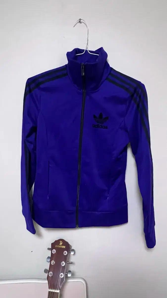 빈티지 아디다스 슬림핏 퍼플 블랙 져지 어항 stc 크루 페페