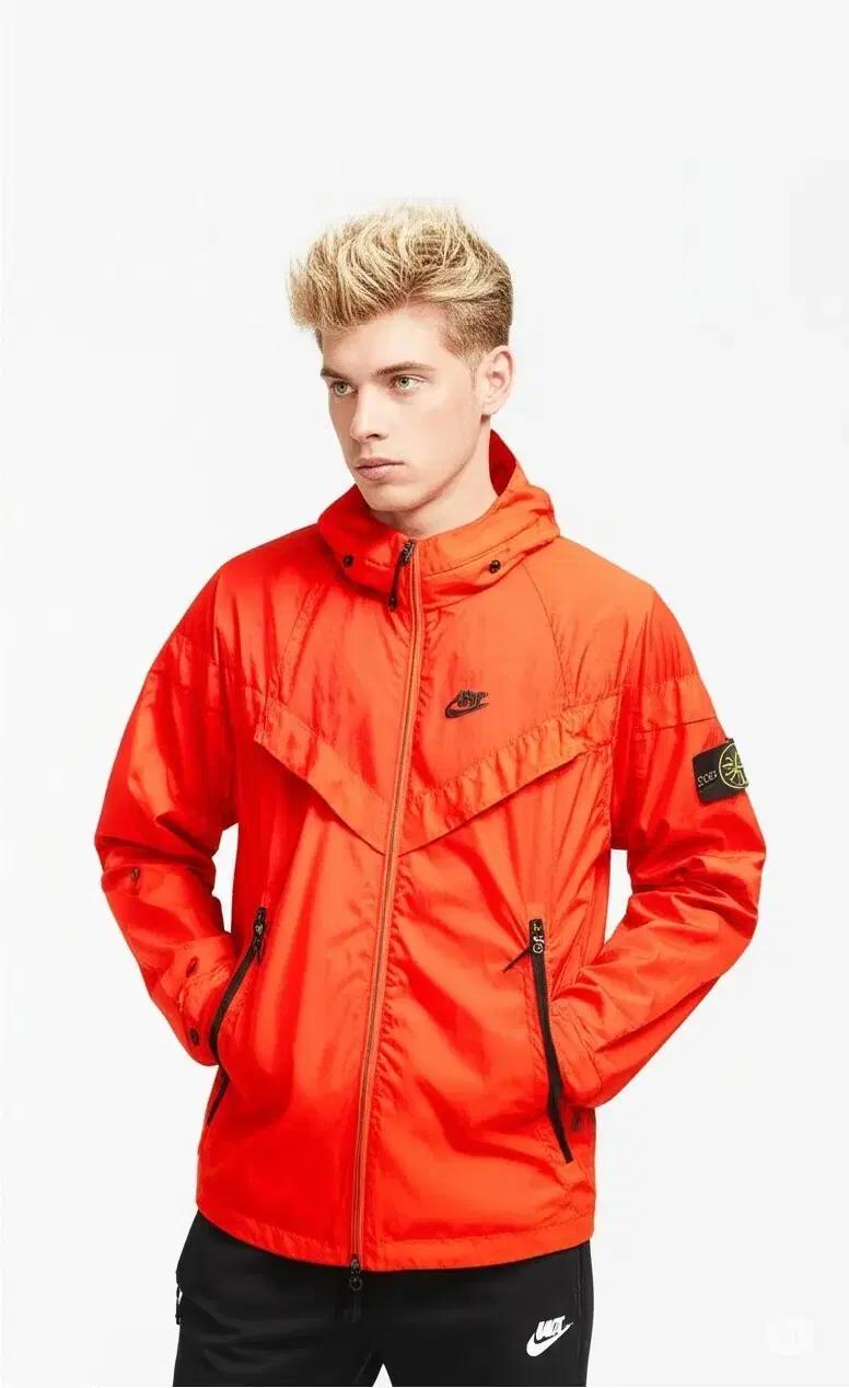 스톤아일랜드 X 나이키랩 초레어 윈드러너 바람막이 자켓 오렌지 XS 95