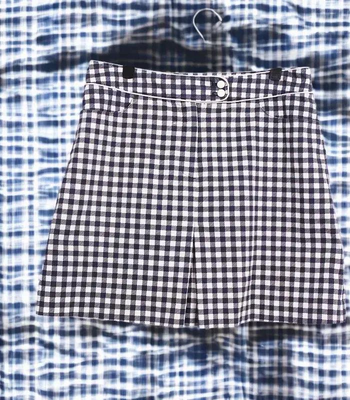 여성73 / 마리끌레르 체크패턴 골프 스커트