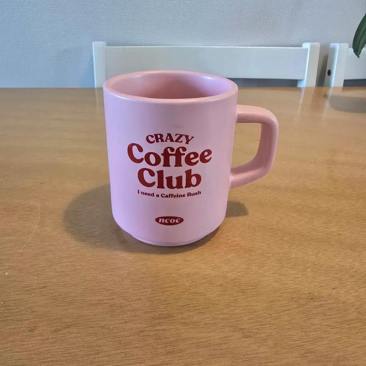 핑크 Crazy Coffee Club 머그컵