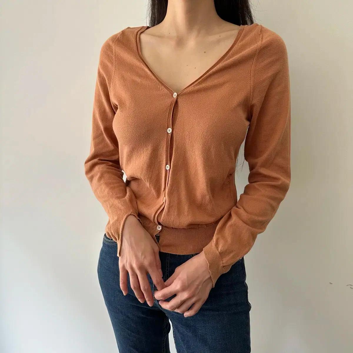 마르니 marni 허리셔링 디테일 가디건