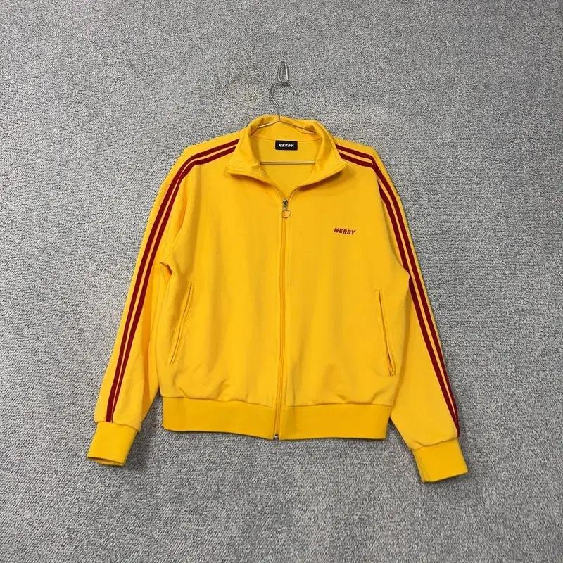 널디 빈티지 옐로우 트랙탑 져지 S