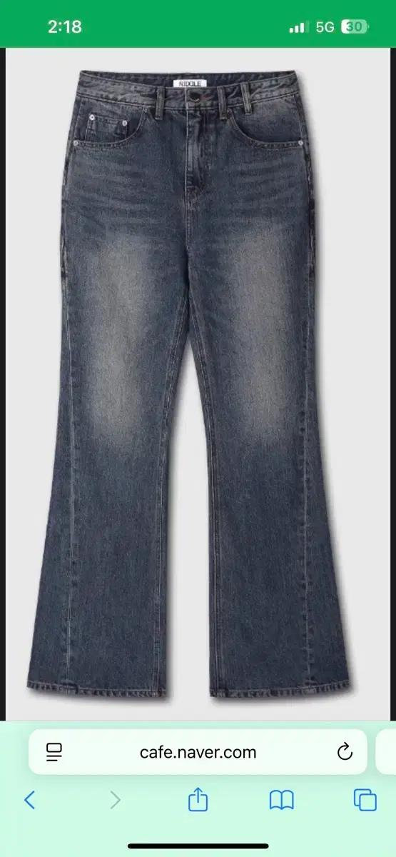 리들 ROOT FLARED DENIM PANTS - INDIGO 1 구매